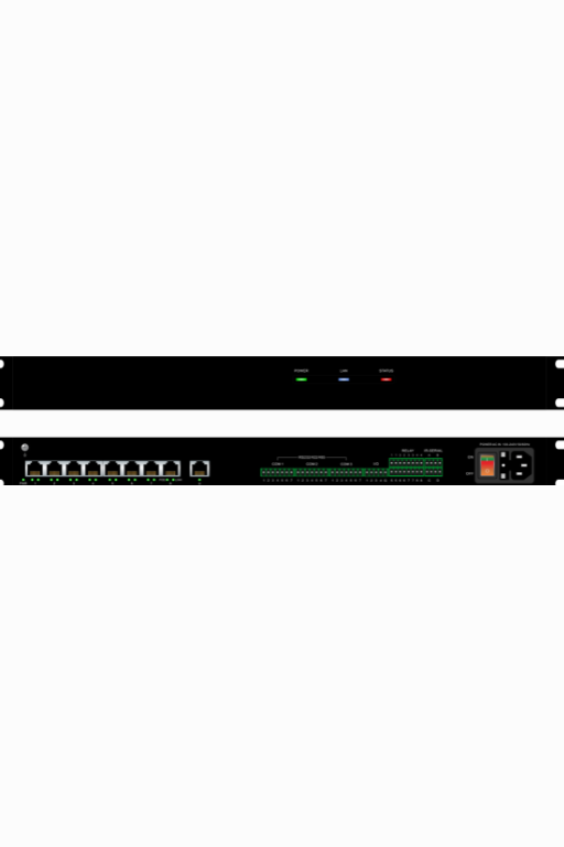 Control processor with 8 port PoE unmanaged switch