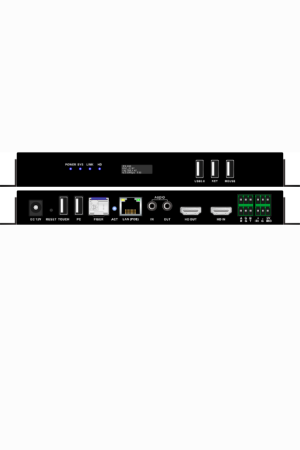 4K60 HDMI over IP Transceiver in One with KVM workstation